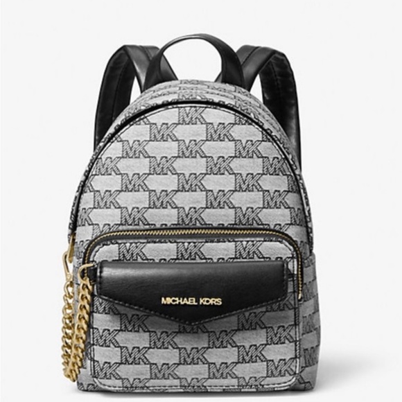 MICHAEL KORS Maisie Extra-Small Logo 2-in-1 Backpack Black NWT - Picture 1 of 4